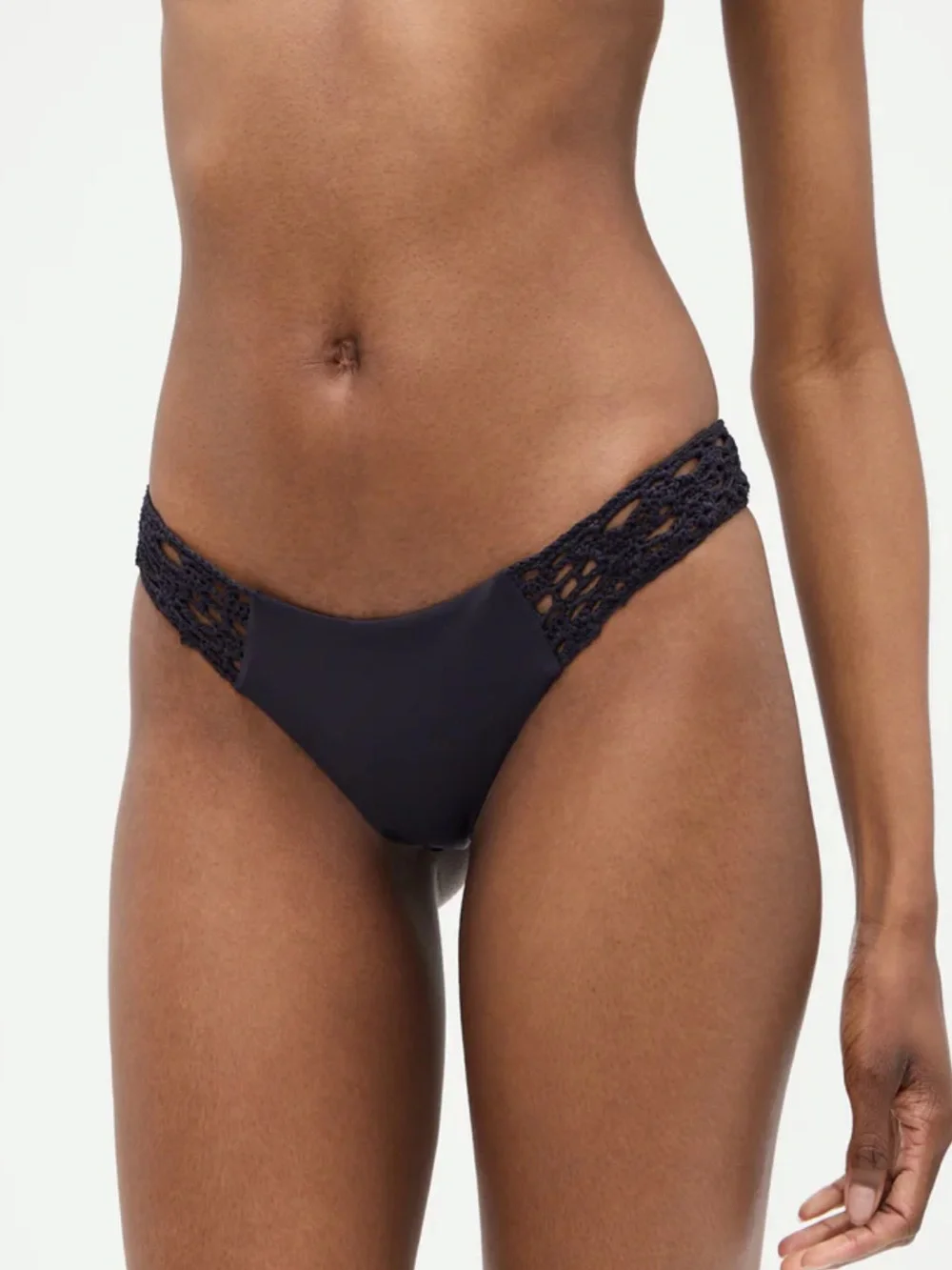 Frankie’s Bikini Tanner Cheeky Bikini Bottom in Black
